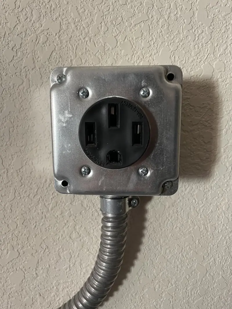 NEMA 14-50 outlet installed for Electrical Panel Upgrade in Euharlee